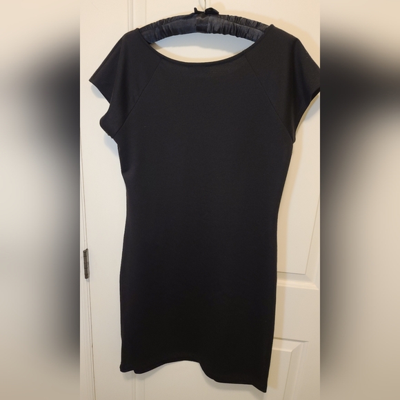 ISCA Black&White Colorblock Wave Graphic Shift Dress Size XL - Picture 5 of 12